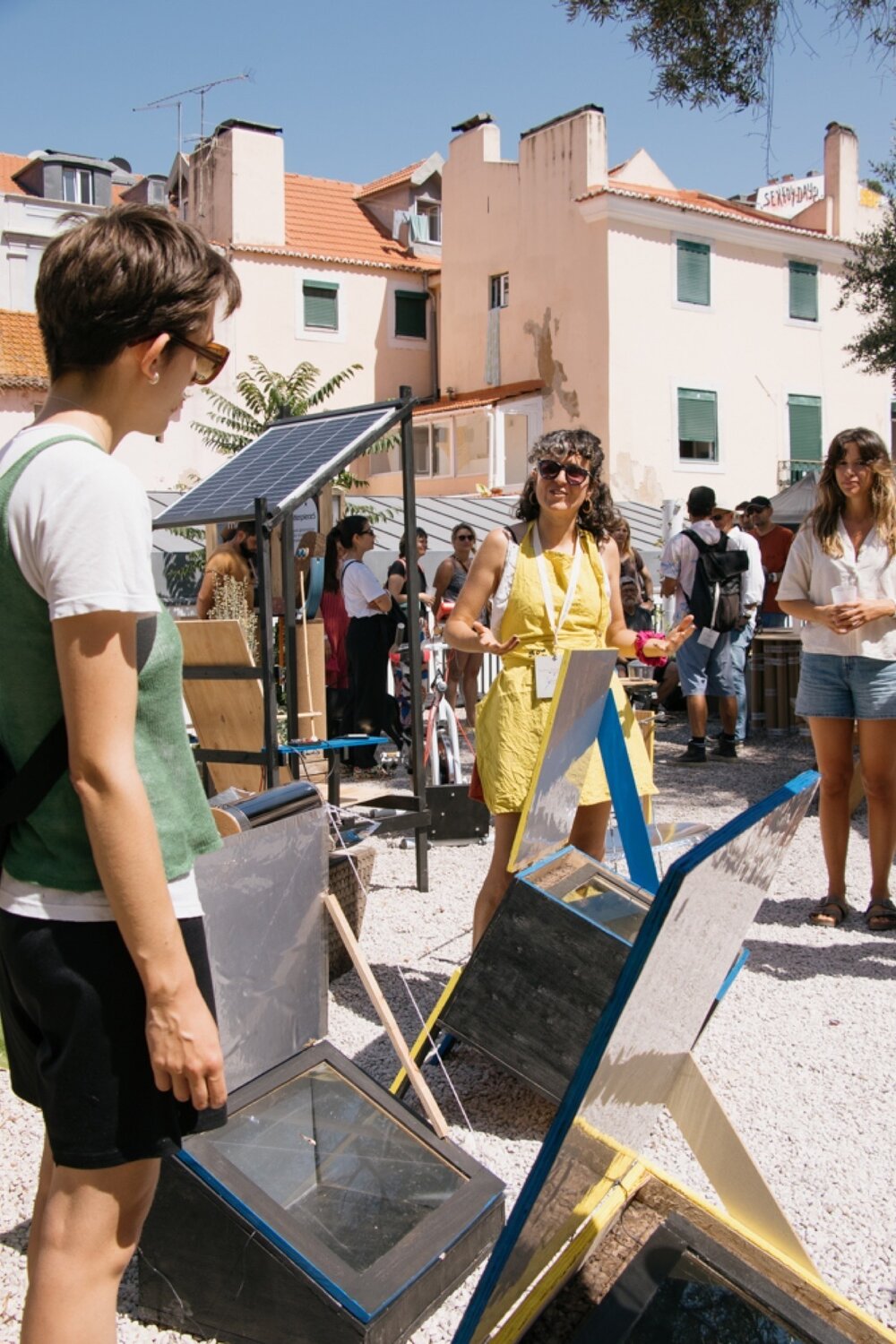 The workshop and solar brunch.